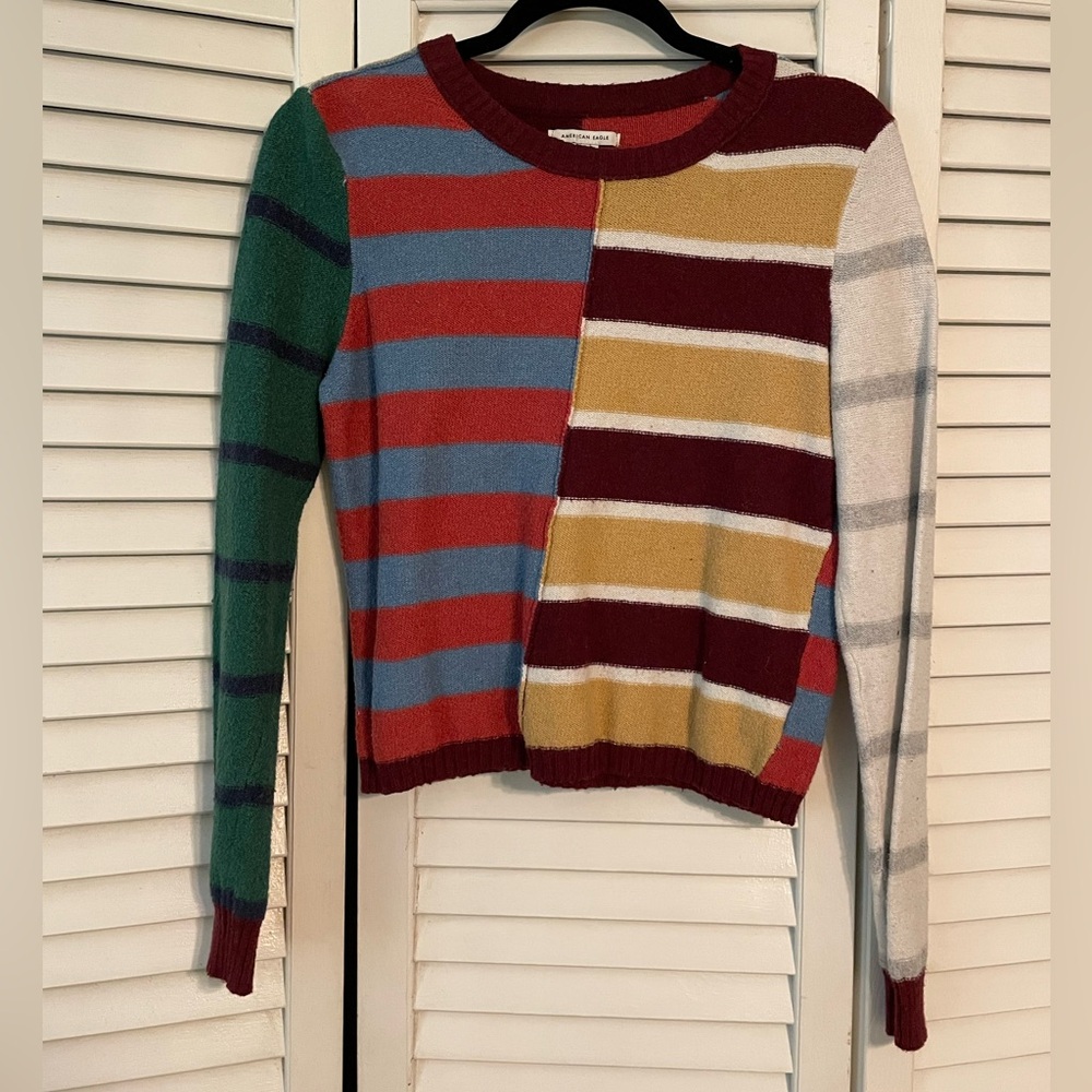 American Eagle Multi Colored Sweater